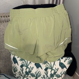 Lululemon Athletica Light Green Athletic Shorts